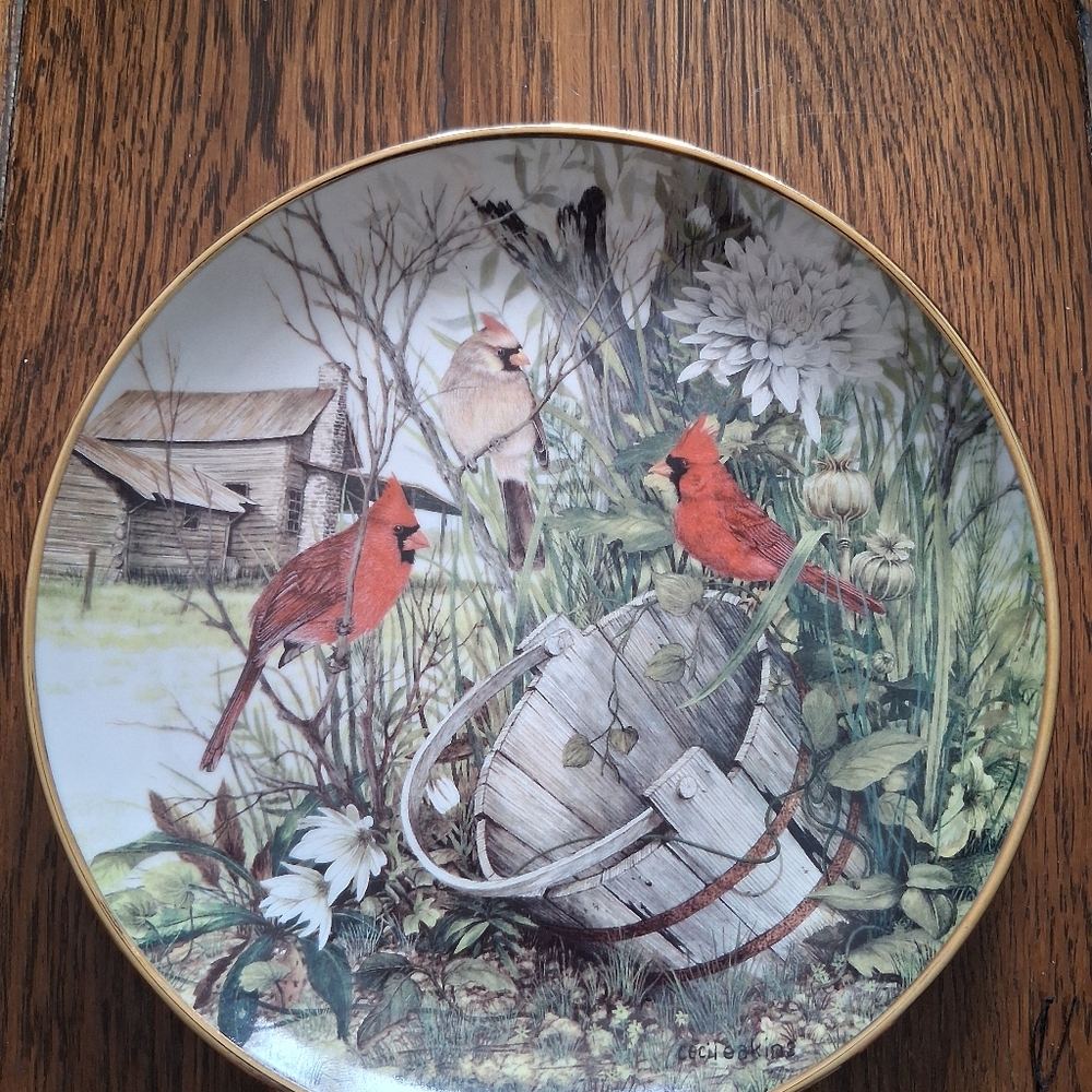Franklin Mint 'The Old Wooden Bucket' Plate